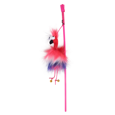 Furry Ball - Fluffy Bird Wand - Red